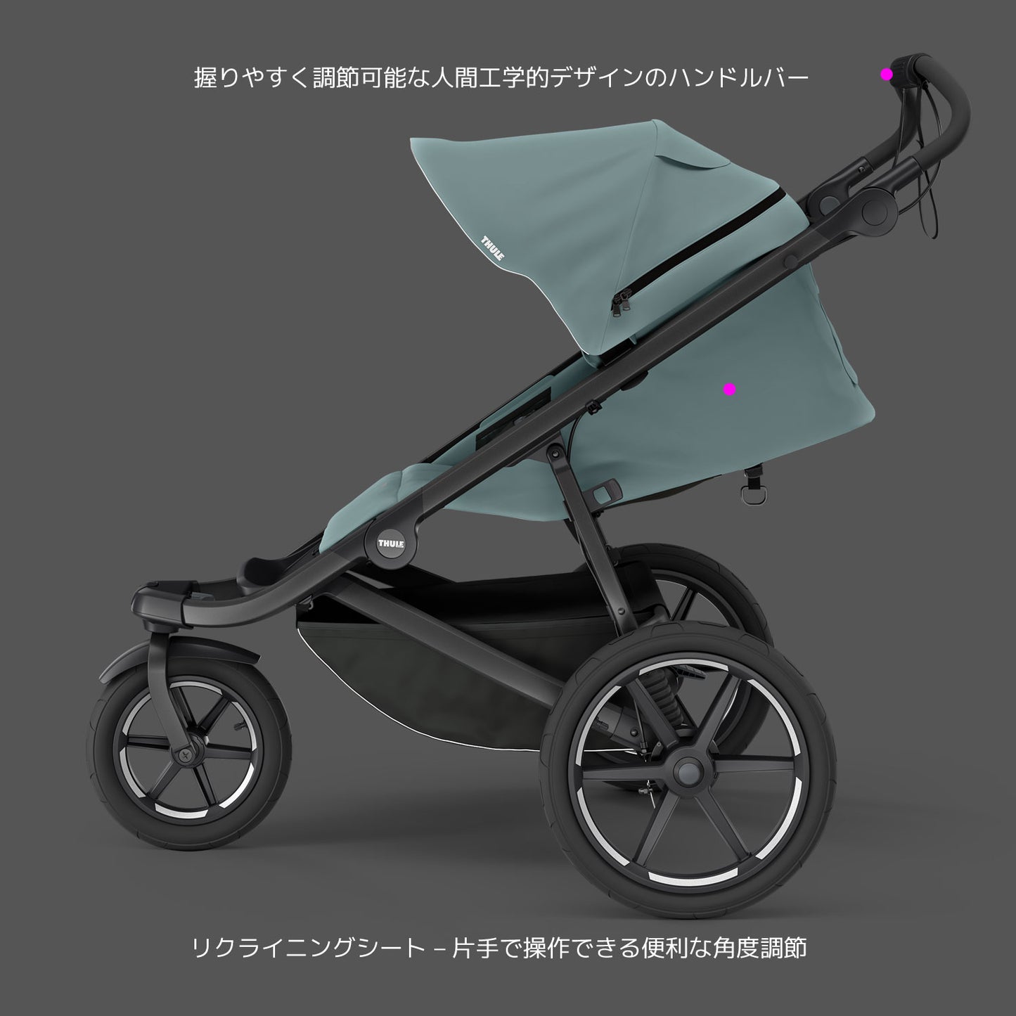 【Mid Blue ご予約】Thule Urban Glide 3(スーリー アーバングライド3)ジョギングベビーカー
