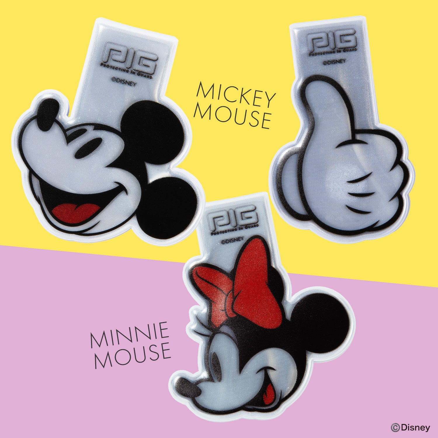 PIG] DISNEY デザイン MAGNET REFLECTOR ディズニー マグネット