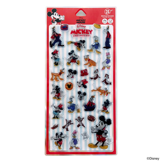 【9月25日発売開始 予約受付中】[PIG] Disney Design ディズニー デザイン 「はるピカ」バイシクルステッカー 自転車用 反射ステッカー ミッキーフレンズ1