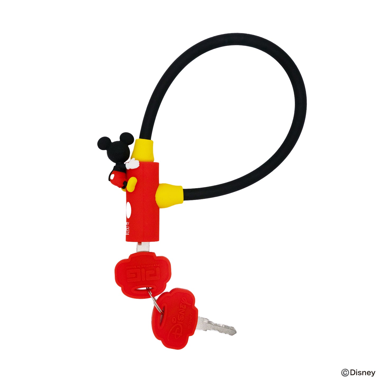 [PIG]Disney デザイン WIRE LOCK ディズニー ワイヤーロック ミッキーマウス 600mm/300mm