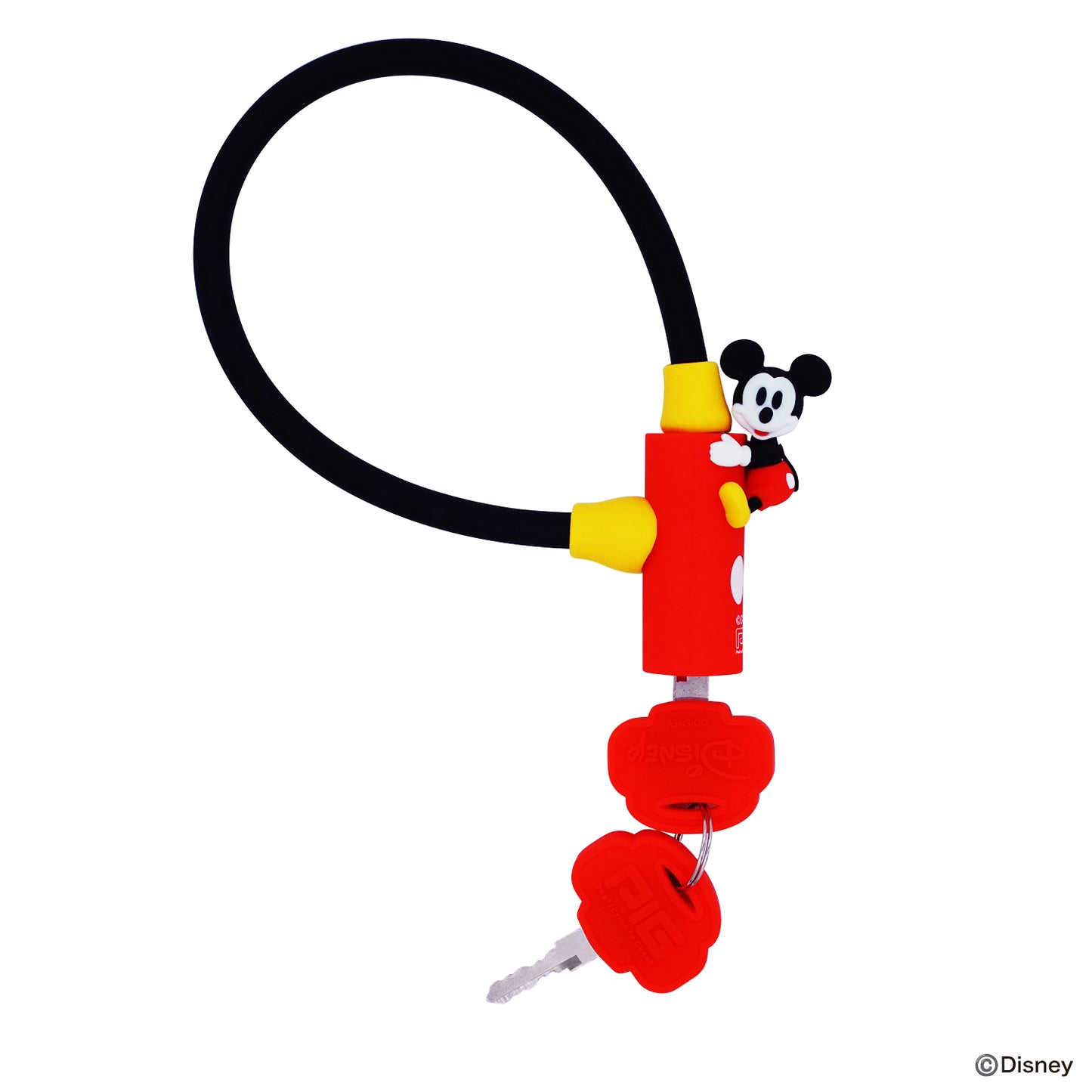 [PIG]Disney デザイン WIRE LOCK ディズニー ワイヤーロック ミッキーマウス 600mm/300mm