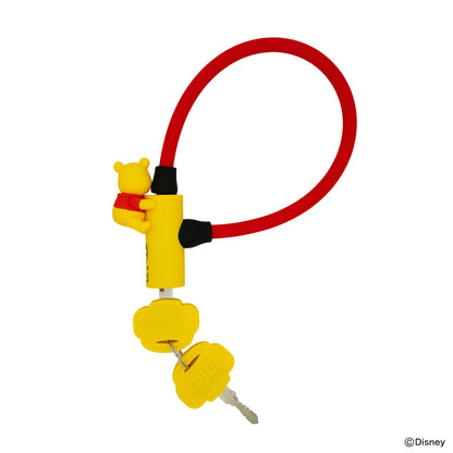 [PIG]Disney デザイン WIRE LOCK ディズニー ワイヤーロック くまのプーさん 600mm/300mm