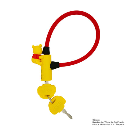[PIG]Disney デザイン WIRE LOCK ディズニー ワイヤーロック くまのプーさん 600mm/300mm
