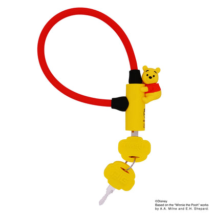 [PIG]Disney デザイン WIRE LOCK ディズニー ワイヤーロック くまのプーさん 600mm/300mm