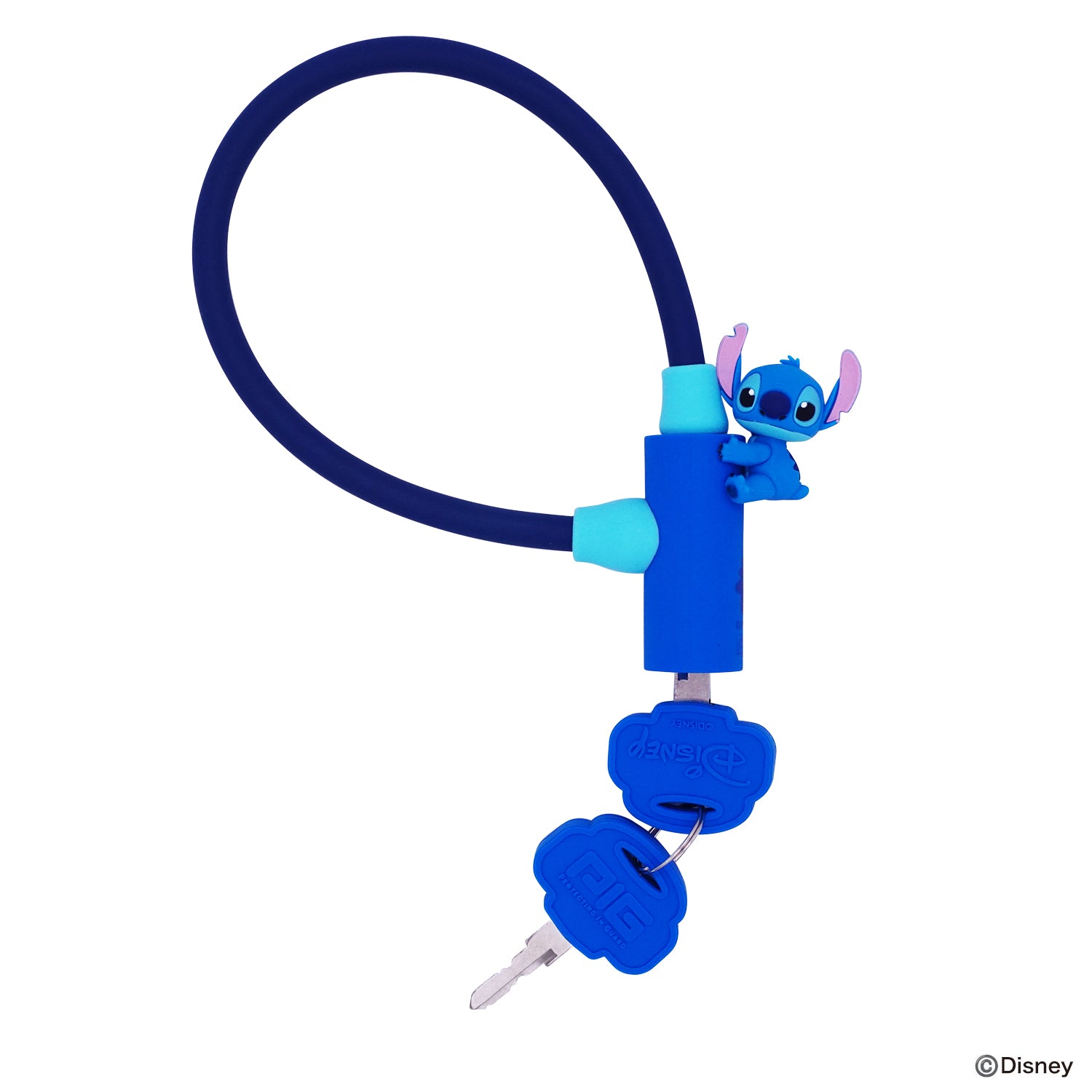 PIG]Disney デザイン WIRE LOCK ディズニー ワイヤーロック スティッチ