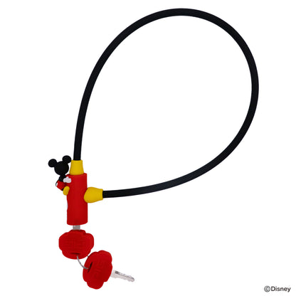 [PIG]Disney デザイン WIRE LOCK ディズニー ワイヤーロック ミッキーマウス 600mm/300mm