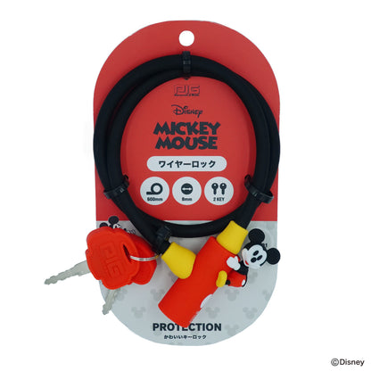 [PIG]Disney デザイン WIRE LOCK ディズニー ワイヤーロック ミッキーマウス 600mm/300mm