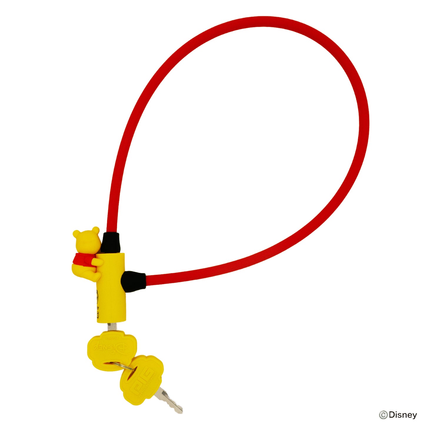 [PIG]Disney デザイン WIRE LOCK ディズニー ワイヤーロック くまのプーさん 600mm/300mm