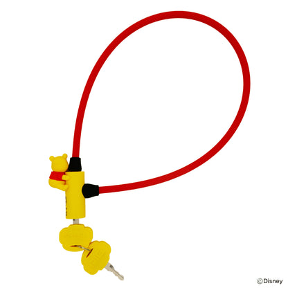 [PIG]Disney デザイン WIRE LOCK ディズニー ワイヤーロック くまのプーさん 600mm/300mm