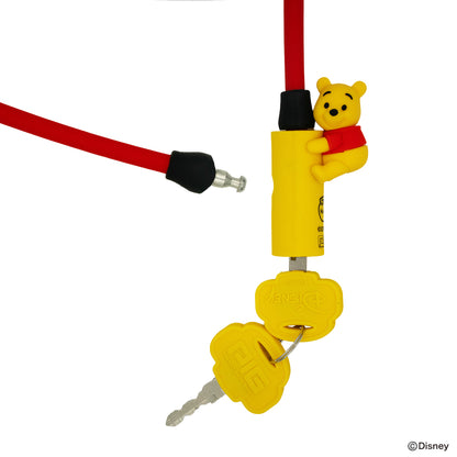 [PIG]Disney デザイン WIRE LOCK ディズニー ワイヤーロック くまのプーさん 600mm/300mm