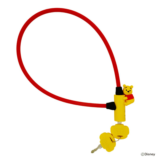 [PIG]Disney デザイン WIRE LOCK ディズニー ワイヤーロック くまのプーさん 600mm/300mm