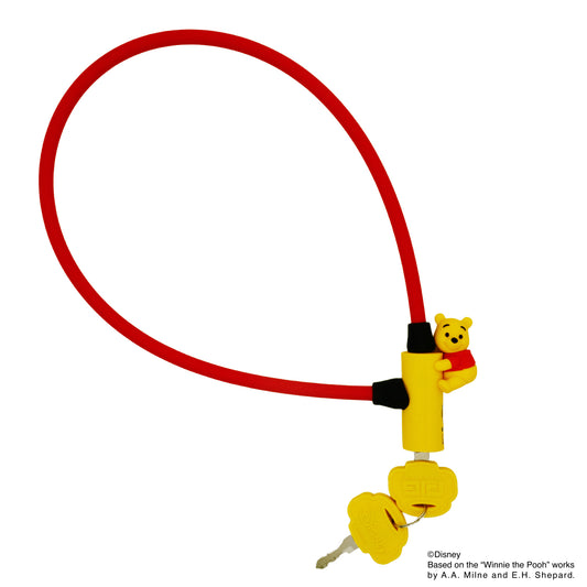 [PIG]Disney デザイン WIRE LOCK ディズニー ワイヤーロック くまのプーさん 600mm/300mm