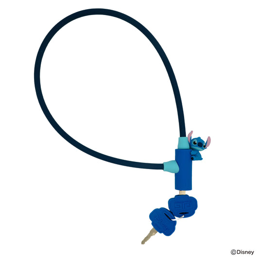 [PIG]Disney デザイン WIRE LOCK ディズニー ワイヤーロック スティッチ 600mm/300mm