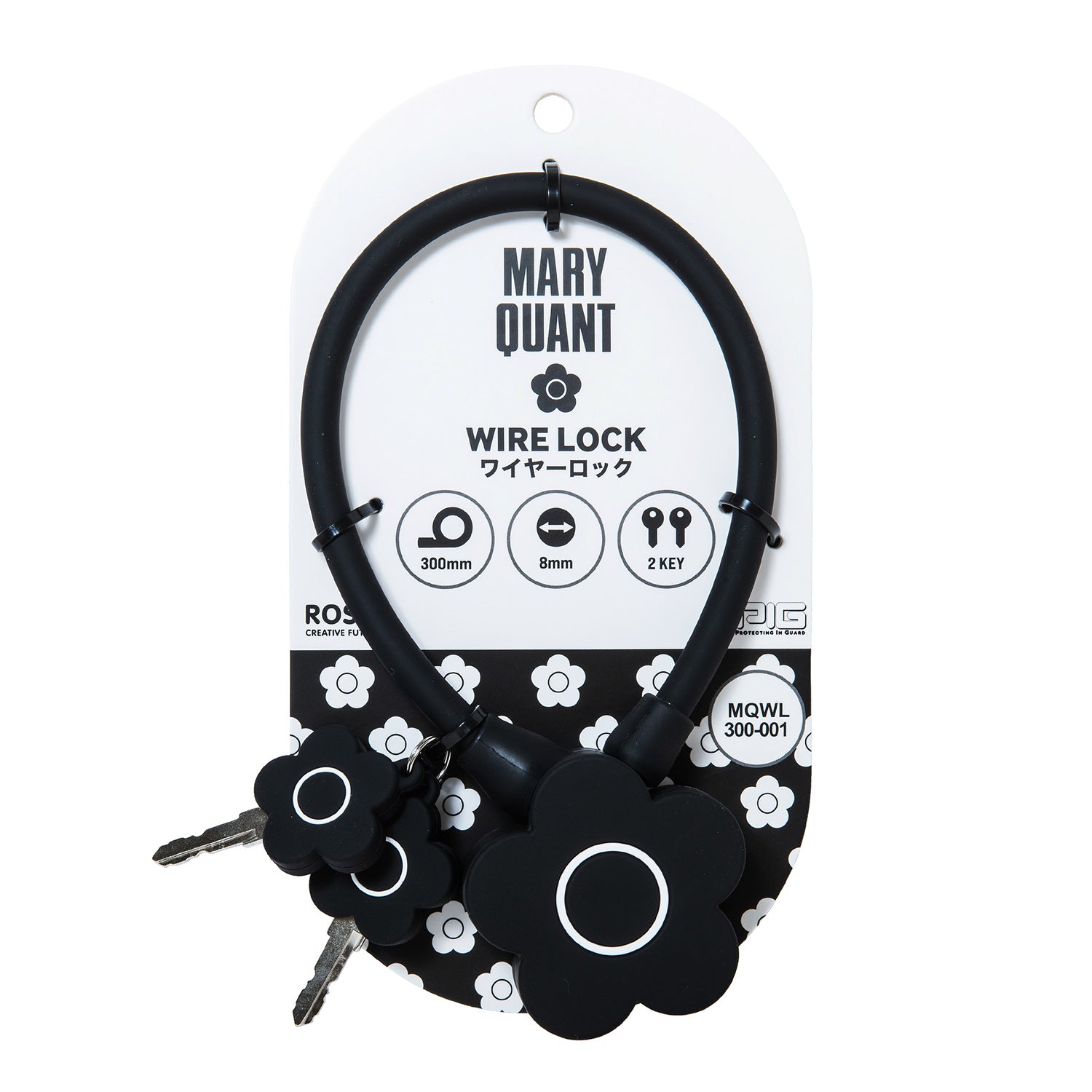 PIG] MARY QUANT デザイン WIRE LOCK マリークワント ワイヤーロック
