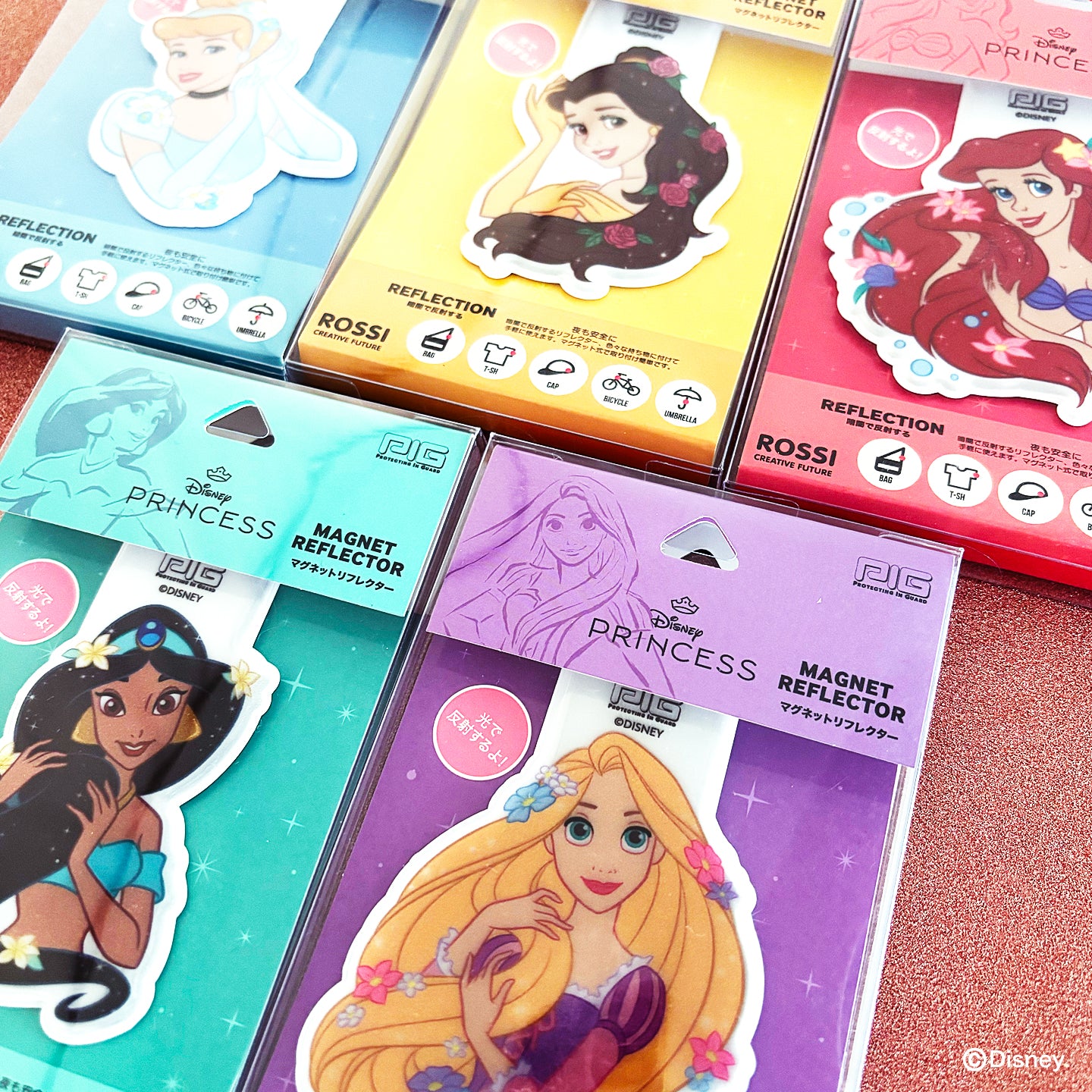 PIG] DISNEY デザイン MAGNET REFLECTOR ディズニー マグネット