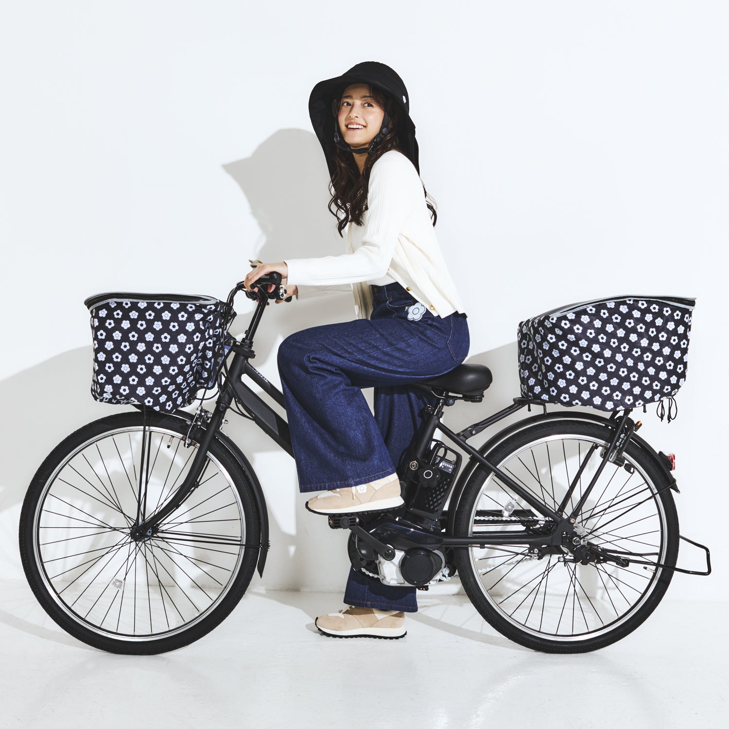 PIG] MARY QUANT デザイン BASKET COVER マリークワント 自転車用