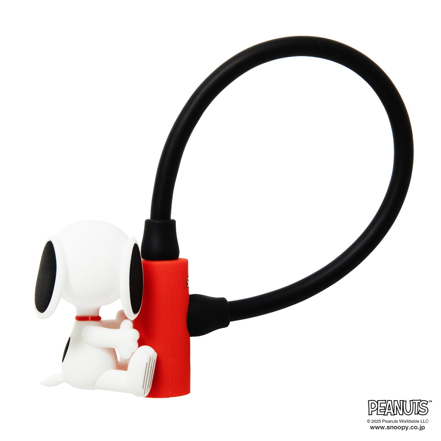 [PIG] PEANUTS デザイン WIRE LOCK  ワイヤーロック（スヌーピー、ウッドストックのマスコット付）
