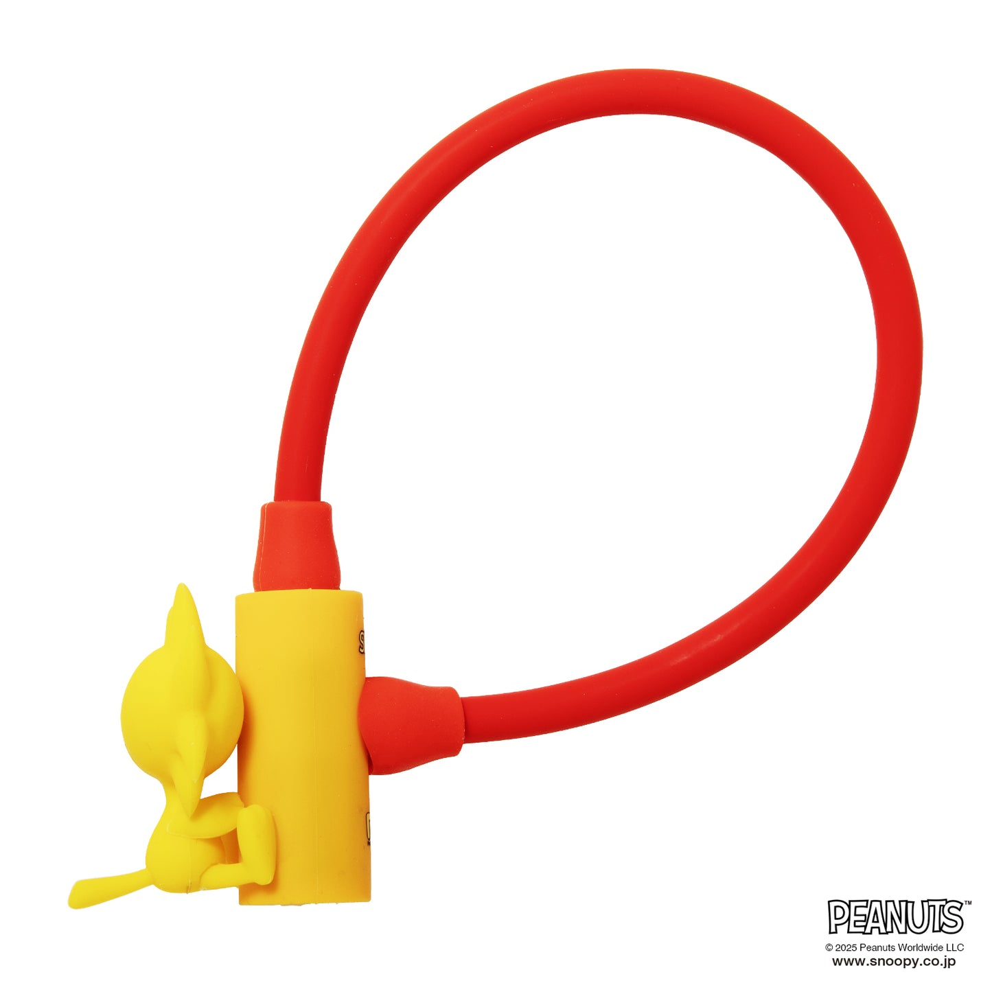 [PIG] PEANUTS デザイン WIRE LOCK  ワイヤーロック（スヌーピー、ウッドストックのマスコット付）