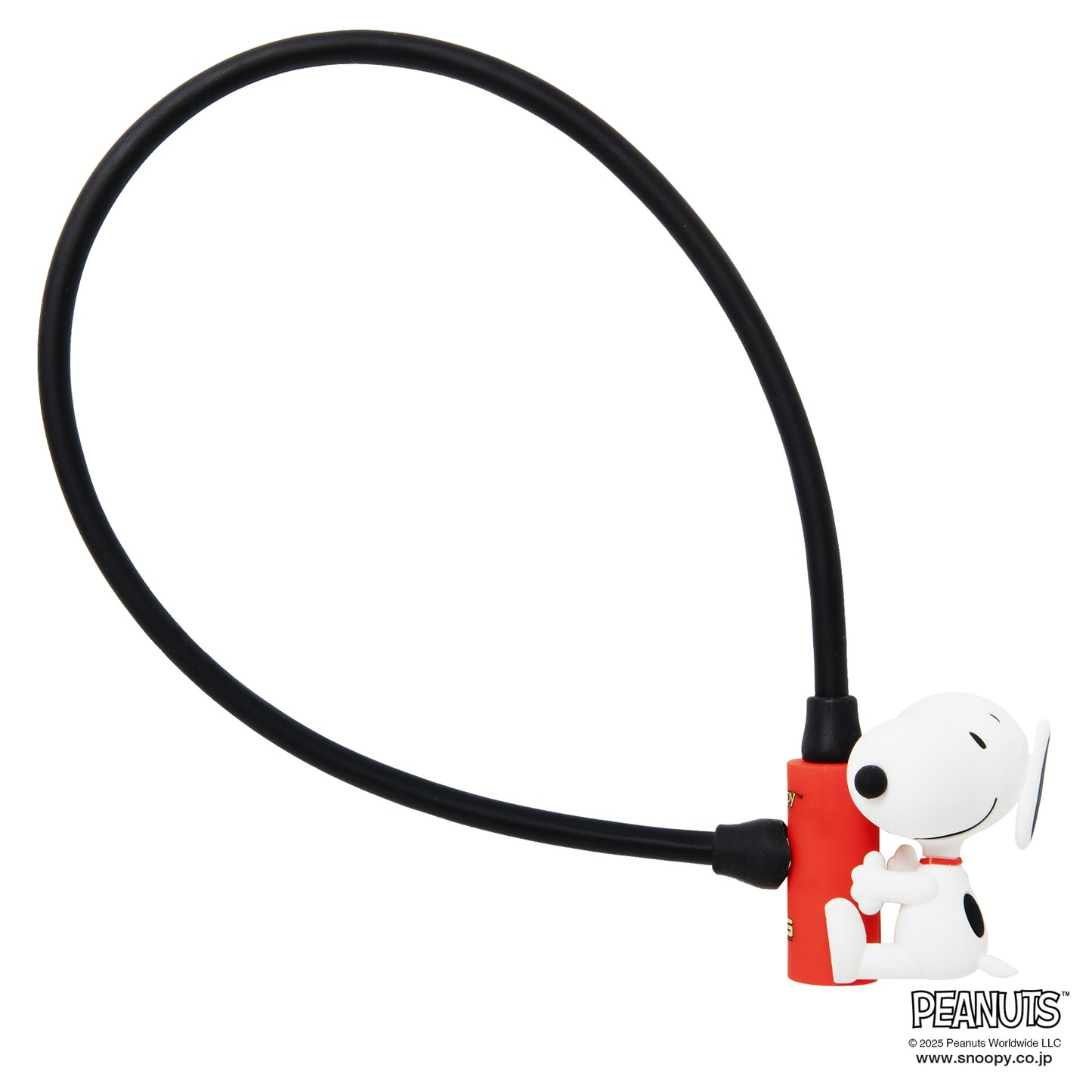 [PIG] PEANUTS デザイン WIRE LOCK  ワイヤーロック（スヌーピー、ウッドストックのマスコット付）