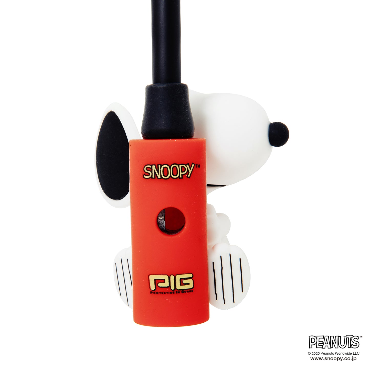 [PIG] PEANUTS デザイン WIRE LOCK  ワイヤーロック（スヌーピー、ウッドストックのマスコット付）