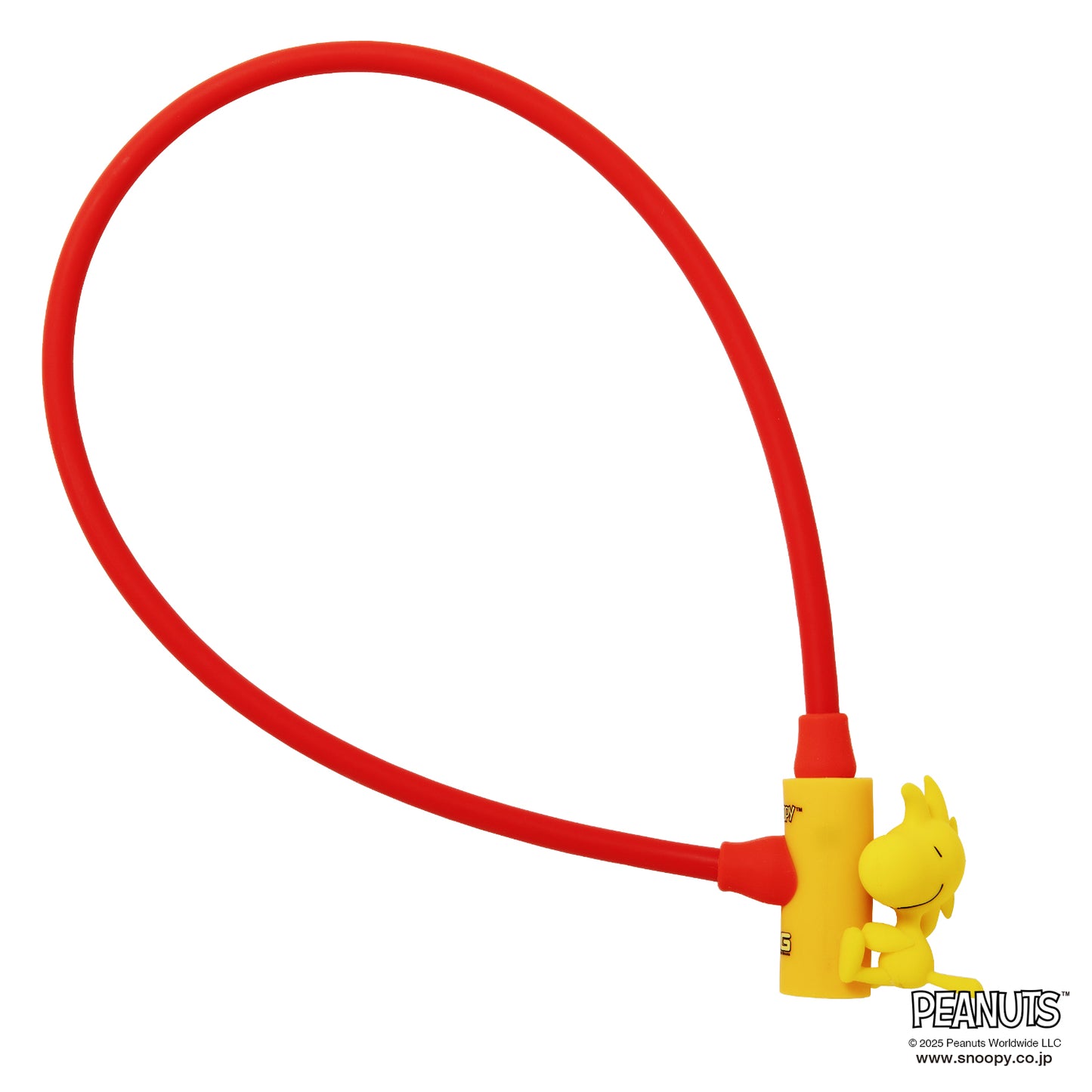 [PIG] PEANUTS デザイン WIRE LOCK  ワイヤーロック（スヌーピー、ウッドストックのマスコット付）