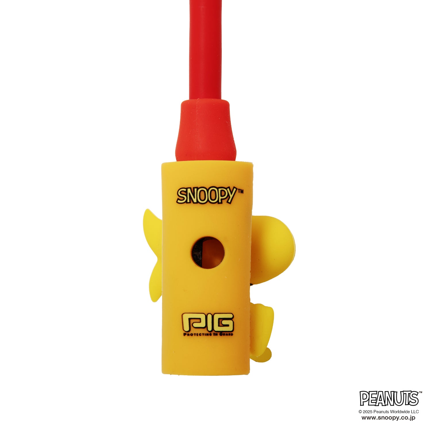 PIG] PEANUTS デザイン WIRE LOCK ワイヤーロック（スヌーピー、ウッド
