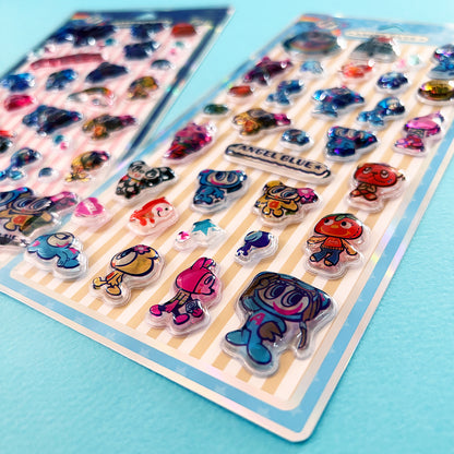 【 8月1日発売開始 予約受付中】[PIG] NARUMIYA Characters Design ナルミヤキャラクターズ デザイン 「はるピカ」バイシクルステッカー エンジェルブルー1 ナカムラくん