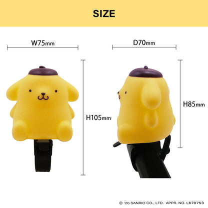 [PIG]Sanrio デザイン BIKE HORN  バイクホーン（サイクルホーン）ポムポムプリン
