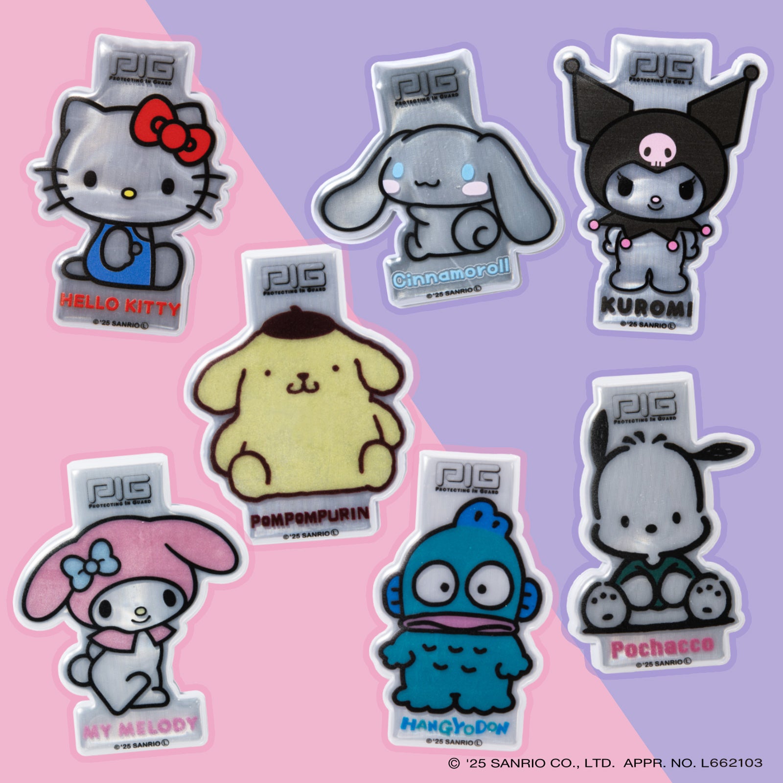 PIG] SANRIO デザイン MAGNET REFLECTOR マグネットリフレクター