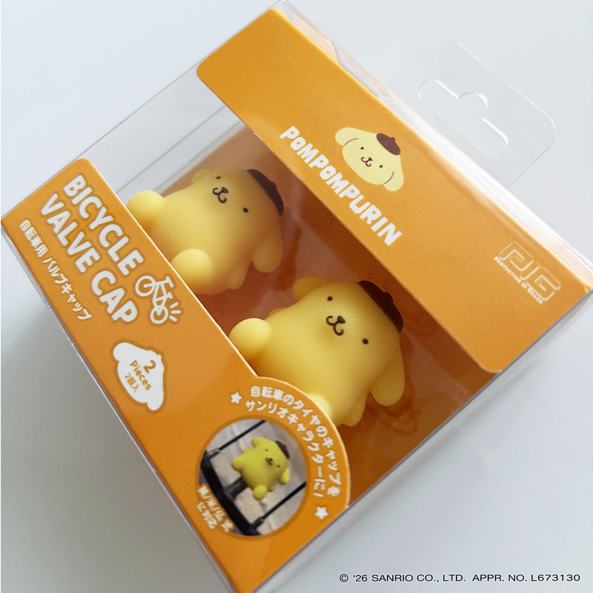 [PIG]Sanrio デザイン BICYCLE VALVE CAP（バルブキャップ）自転車用 バルブキャップ ポムポムプリン
