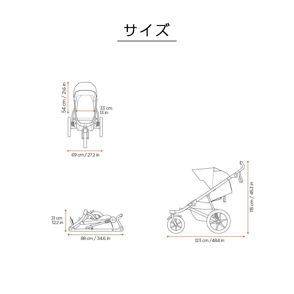 Thule Urban Glide 3（スーリー アーバングライド3）ジョギングベビーカー