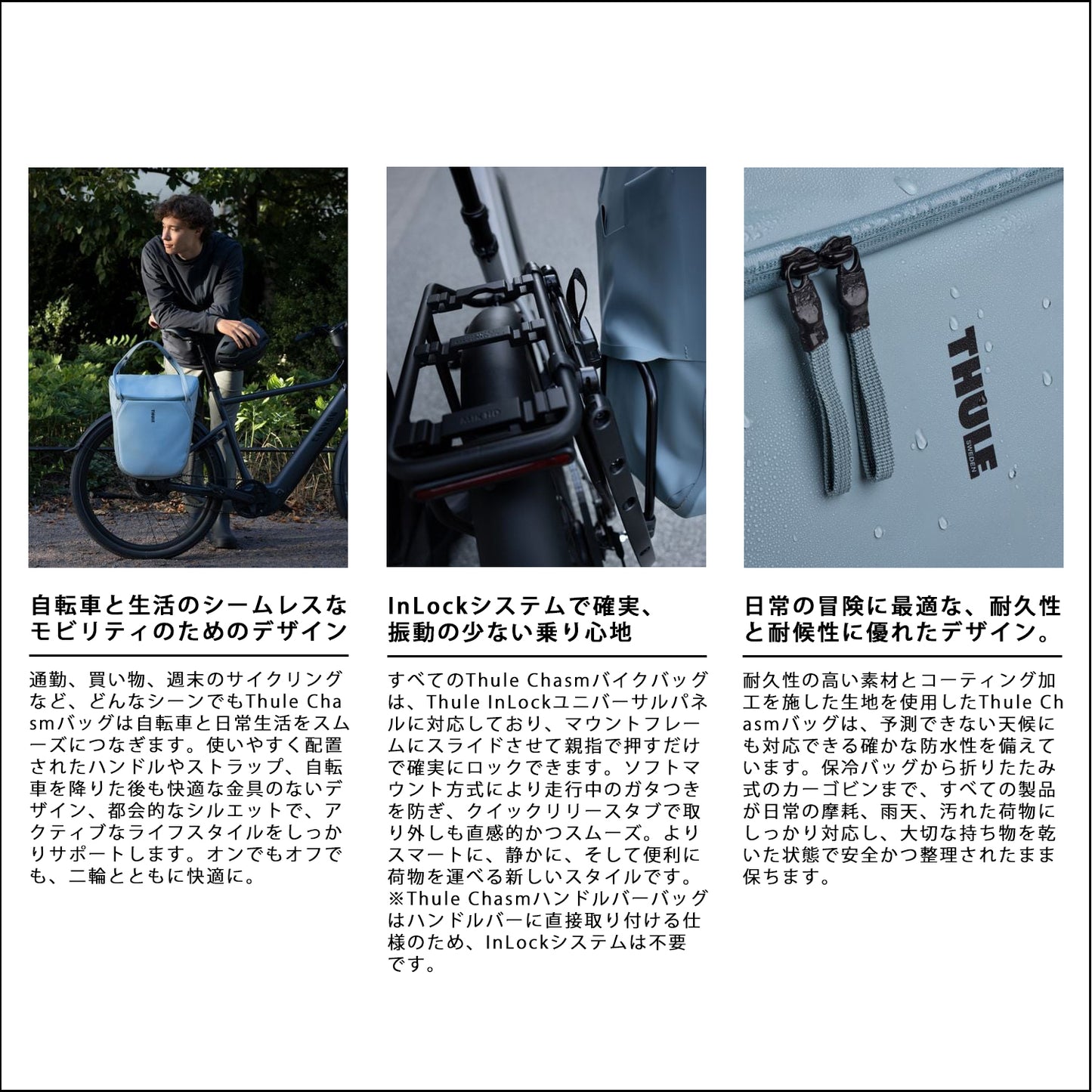 Thule Chasm Cooler InLock対応自転車用クーラーバッグ 21L