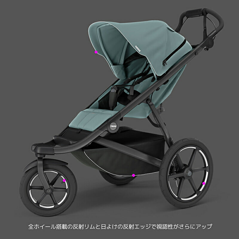 Thule Urban Glide 3（スーリー アーバングライド 3）ジョギングベビーカー（ジョギング/ランニング/ベビーカー/ストローラー/3輪）【マグネットバックル無し】