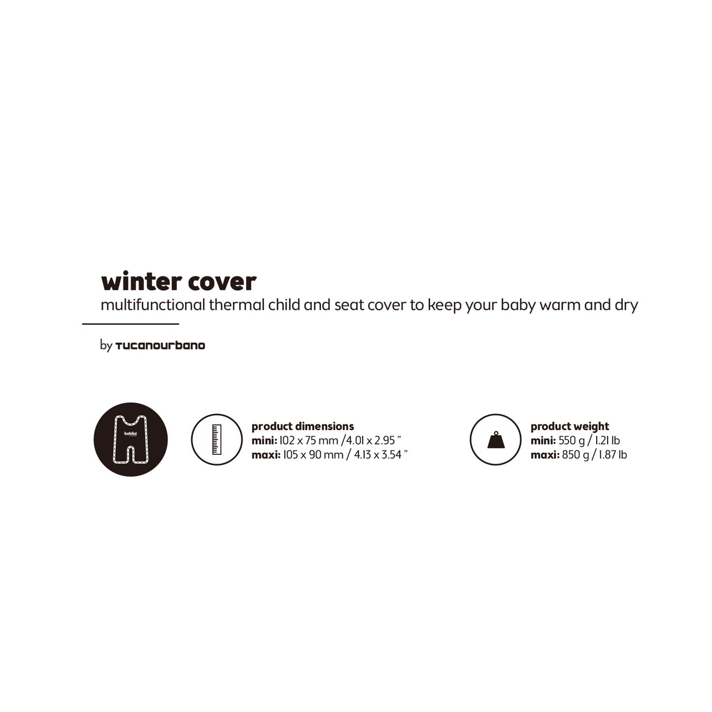 Bobike Maxi poncho - winter cover