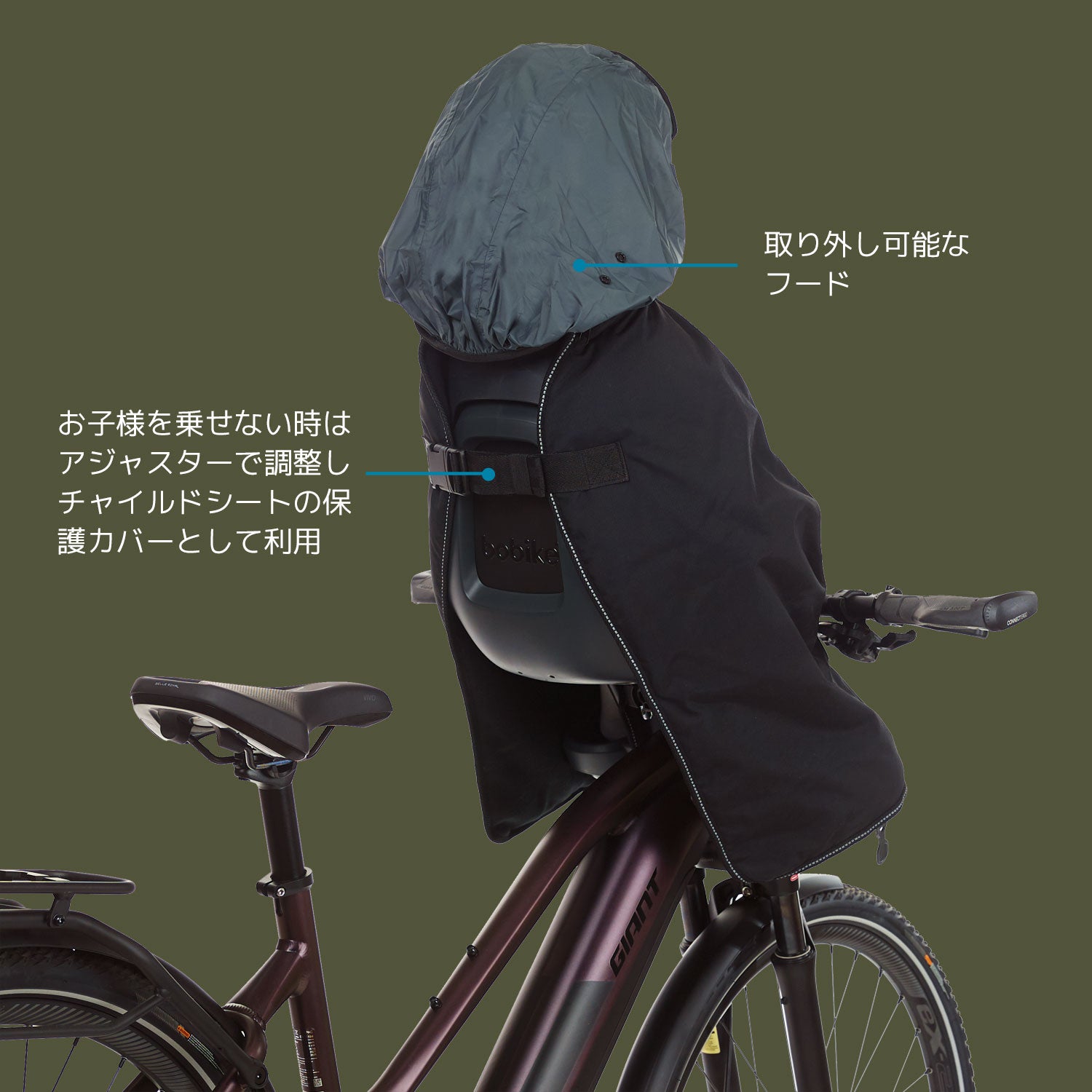 Bobike Mini poncho - winter cover – Thule Yepp / Polisport / Bobike  公式オンラインストア ROSSI